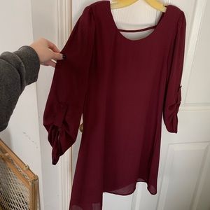 Maroon dress